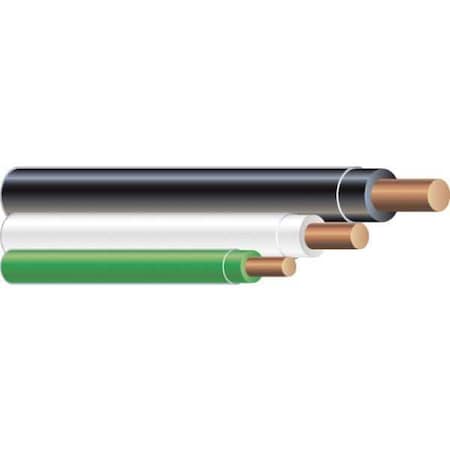 THHN Building Wire, Copper, 12 AWG, 3C, Black; Green; White, Solid, 350 ft