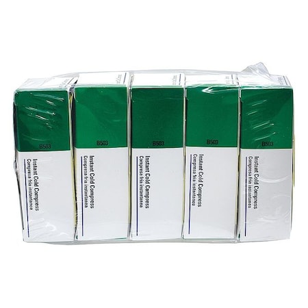 Instant Cold Pack,White,4 x 5 In,PK5