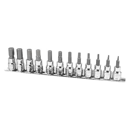 3/8" Drive Socket Bit Set, Metric, 12pcs