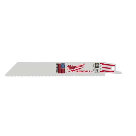 6" 14 TPI SAWZALL Blades (25 Pk)