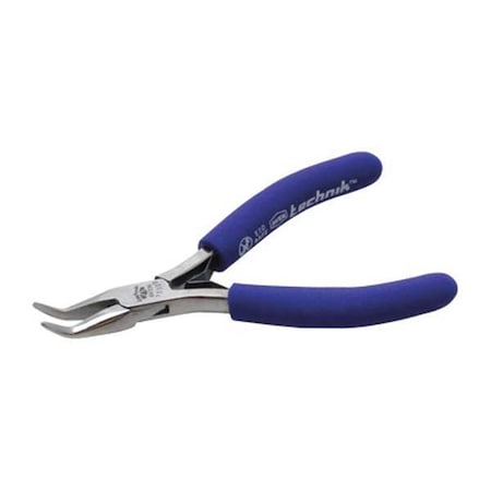 4 1/2 in Bent Needle Nose Plier ESD Safe Cushioned Grip Handle