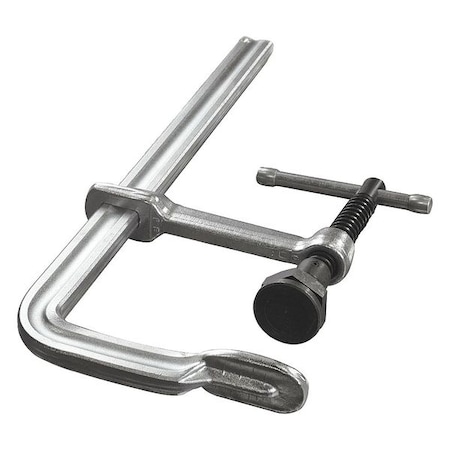 12 in Bar Clamp, Steel Handle and 5 1/2 in Throat Depth