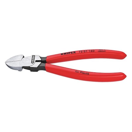 6 1/4 in 72 Diagonal Cutting Plier Flush Cut Oval Nose Uninsulated