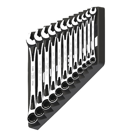 Ratcheting Wrench Set,Combination,12pcs