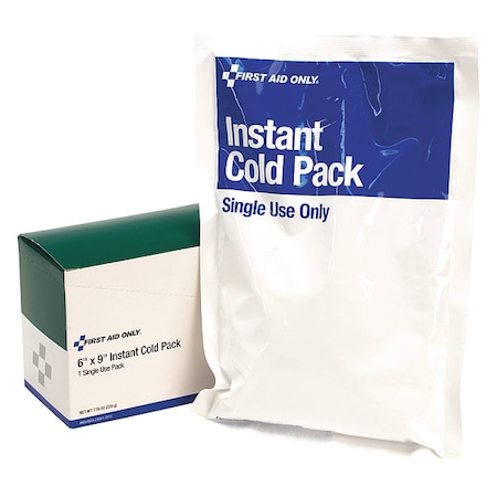 Instant Cold Pack,White,6 in. L x 9 in.